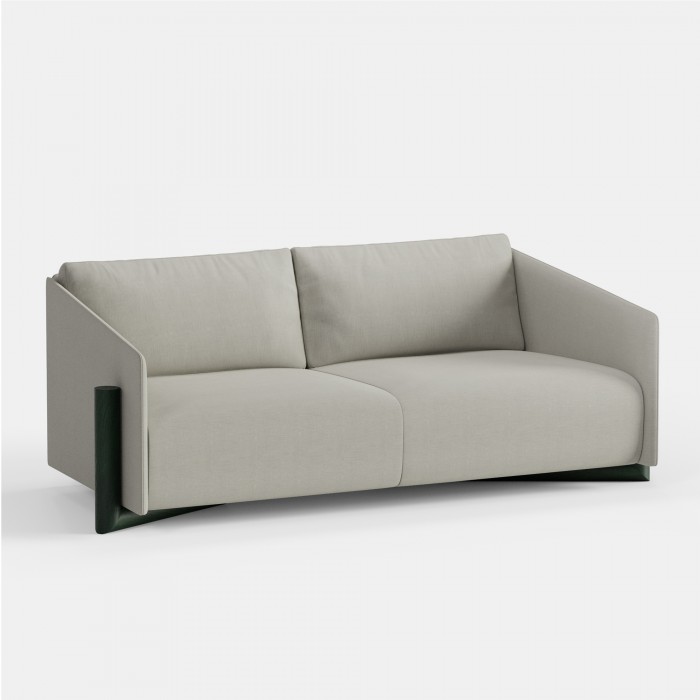 Timber Sofa 3 seater- grey