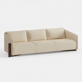 Timber Sofa 4 seater- Cream