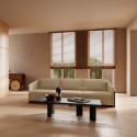 Timber Sofa 4 seater- Cream