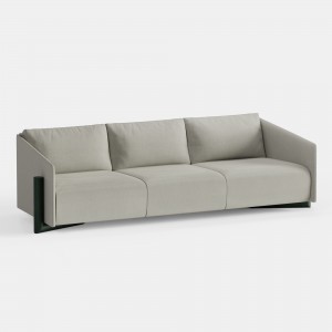 Timber Sofa 4 seater- Taupe Grey