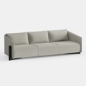 Timber Sofa 4 seater- Taupe Grey