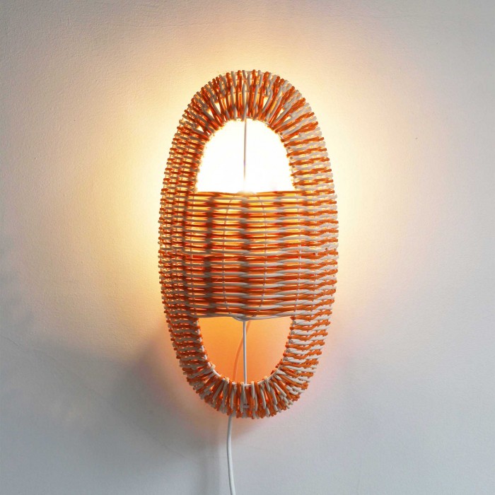 ARC lamp coral and natural S