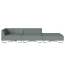 ORLANDO 3 seaters with open end sofa
