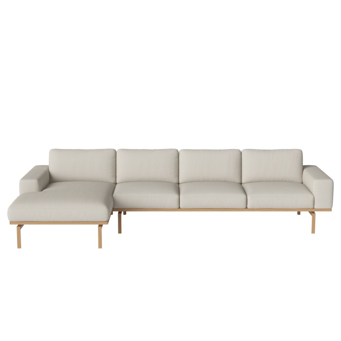 ELTON 4 seaters sofa with chaise longue