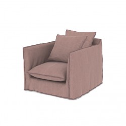GHOST 01 armchair Linen Blush