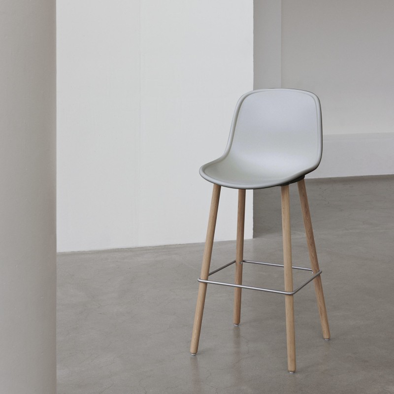 NEU 13 stool bar grey oak base