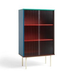COLOUR Cabinet Tall Multi - glass doors