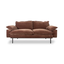 RETRO 2 seater sofa - magnolia velvet