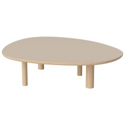 LATCH Large Coffee table - White oiled oak