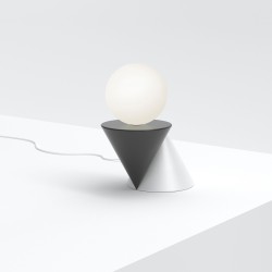 HARLEQUIN table lamp - Black and white