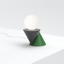 HARLEQUIN table lamp - Black and green
