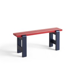 WEEKDAY DUO bench - wine red / steel blue