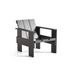 Chaise lounge CRATE - noir