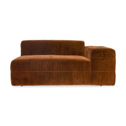 Module BRUT right armrest - caramel velvet