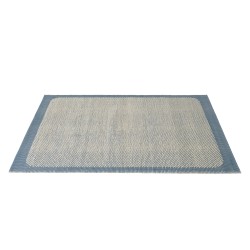 PEBBLE L rug - Pale blue