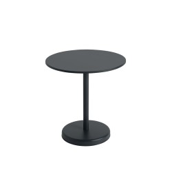 LINEAR Ø 70 cm Café Table - Black