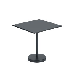 LINEAR 70x70 cm Café Table - Black