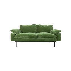 RETRO 2 seater sofa - Royal velvet green