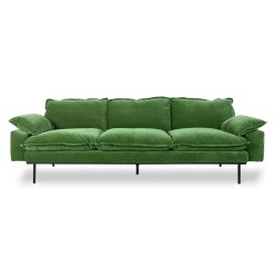 RETRO 4 seater sofa - Royal velvet green
