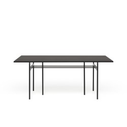 Table NUDE - chêne teinté noir