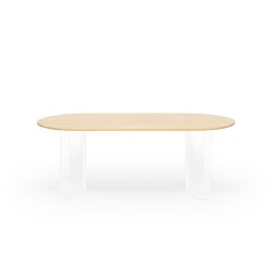 Table PLATEAU OVAL - transparent