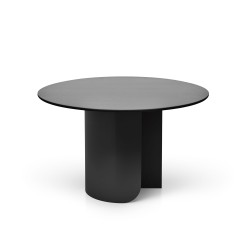 PLATEAU ROUND dining table - black