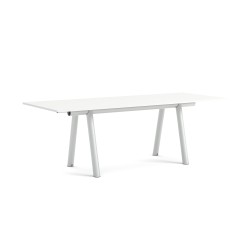 Table BOA - plateau laminé blanc