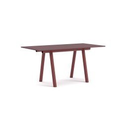 BOA TABLE - burgundy linoleum top