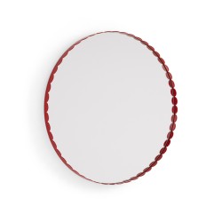 Miroir ARCS rond - rouge