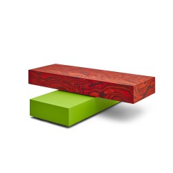 Table basse ARCO - rouge sottsass