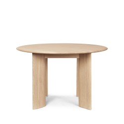 BEVEN rextendable table white oiled oak