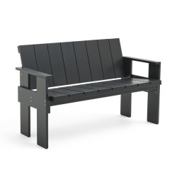 CRATE dining bench - black