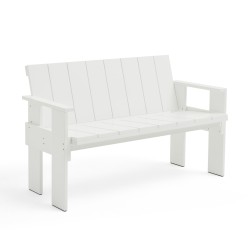 CRATE dining bench - white