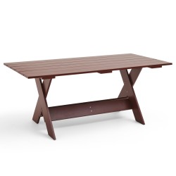 CRATE dining table - iron red