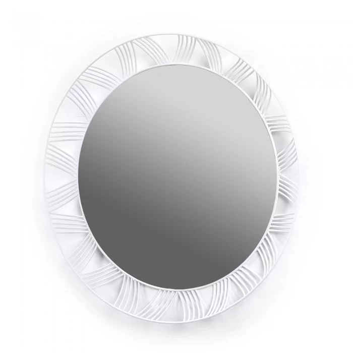 Round mirror STILK white